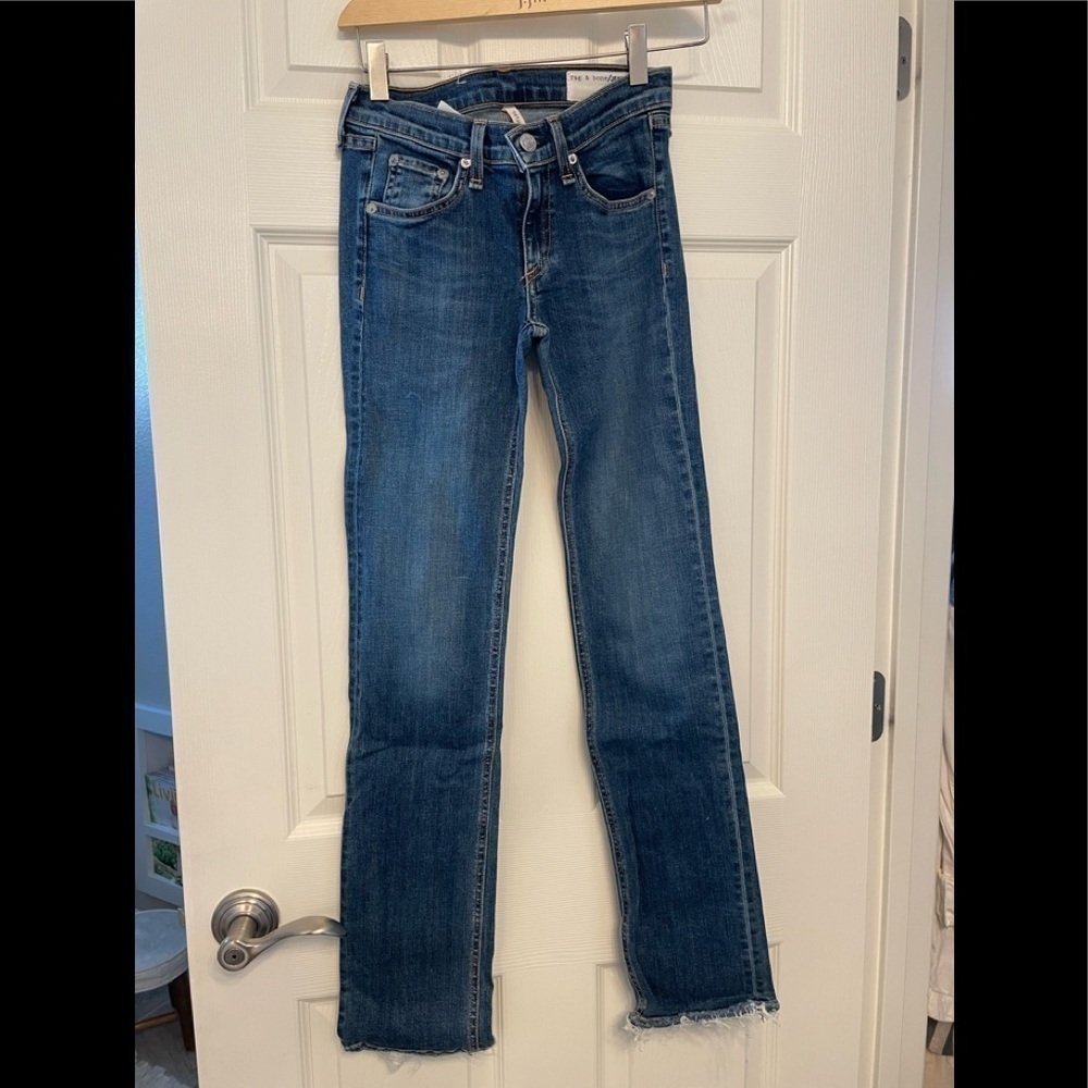 Rag & Bone straight leg jean.  Washed but have never worn worn.
